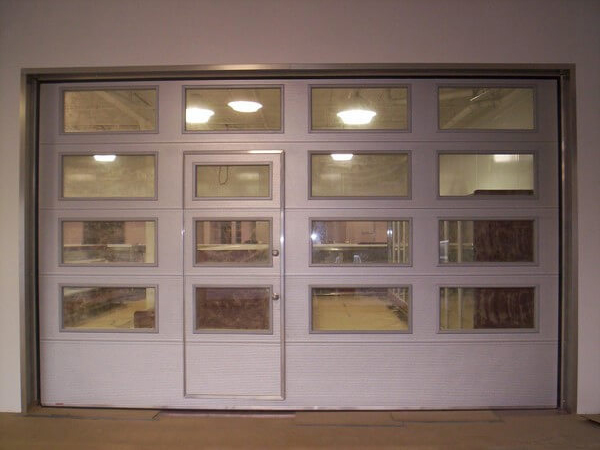 Commercial project, Pedestrian doors available