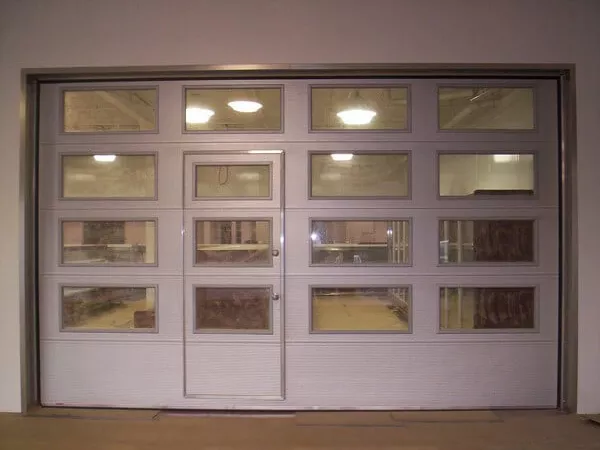 Commercial project, Pedestrian doors available